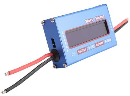 Pqahffowr Wattmètre numérique Wattmètre Compteur de puissance DC 60 V 100 A Balance Voltage Battery Checker