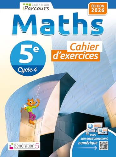 Maths 5e iParcours: Cahier d'exercices
