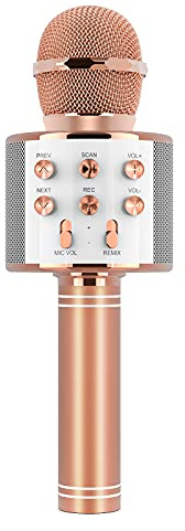 Cadeaux pour Filles Enfants de 3 4 5 6 Ans,Machine à Karaoké pour Enfants de 3-6 Ans Jouets Cadeaux pour Fille de 3 à 12 Ans Jouet Microphone Bluetooth pour Garçon Fille Enfant 7 8 9 Ans