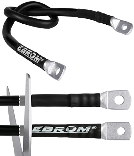 EBROM Hi-Flex Batteriekabel 95 mm² hochflexibel SCHWARZ 30cm Schuh M8+M12
