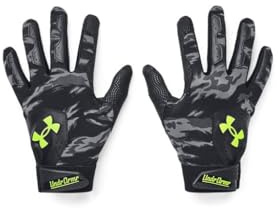 Under Armour Boys' Youth Clean Up Culture Baseball Gloves, 001 BLACK, YSM