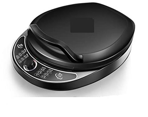 AGrAdi Planchas eléctricas, Bandeja for Hornear eléctrica Calefacción de Doble Cara Tipo de suspensión Crepe Maker Sartén Máquina for Hornear panqueques Pastel Pizza Plancha Gofrera (Color : Schwarz