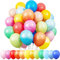 Palloncini Compleanno,Elio per Gonfiare Palloncini,[100 pezzi] Palloncini，Palloncini Colorati,Palloncini Modellabili,Palloncini Pastello Compleanno Bambina e Bambino,Palloncini Colorati Misti • Feste