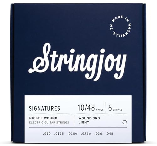Stringjoy 10-48 Balanced Light Wound 3rd Signatures Electric Guitar Strings