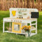Giant bean Mud Kitchen for Kids Outdoor, Deluxe Wooden Toy Play Kitchen Set for Boys and Girls Ages 3-8 Indoor & Outdoor Activities, with Sand and Water Sink, Blackboard and Kitchen Accessories