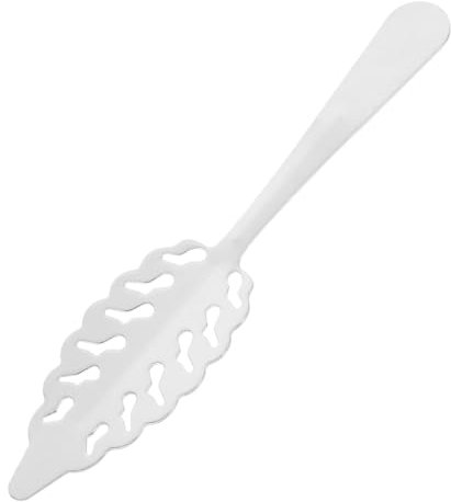 COLLBATH cuchara de absenta gotero de absenta tenedor de ensalada y cuchara fuente de a con forma de concha Acero inoxidable Plata