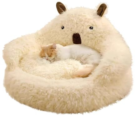 Dmuzsoih Caverne À Chat - Tunnel De Maison Confortable Et Réchauffant,Maison Confortable pour Chat D'Intérieur,pour Intérieur, Extérieur, Noël, Dormir, Dehors, Voyage, Chambre, Balcon