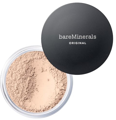 bareMinerals Fond de teint mat Loose Powder SPF 15 - Poudre minérale pure - Pour le visage - Transparent à pleine couverture