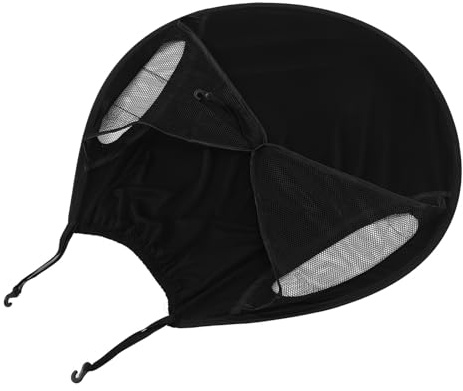 Gogogmee Poussette Ombrelle Uv Protection Voile Ombre Anti-uv Auvent Large Respirant Résistant pour Protection Solaire et Pluie