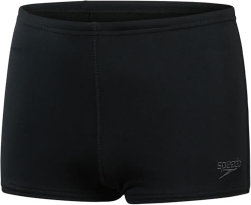 Speedo Niño Traje de baño aquashort Eco Endurance+ | Resistente al Cloro | Secado rápido | Tejido elástico | Material Reciclado | Ajuste cómodo Black 15-16