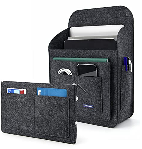 Lucky Sign - Taschenorganizer Rucksack multifunktional aus Filz für Fjällräven Classic 16L Rucksack Organizer, 26x10x35cm - Dunkelgrau