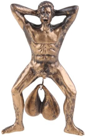 Funny Old Man With Door Knocker Pendant Character Model Doorbell For Front Door Garden Home Decoration