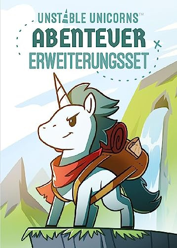 Unstable Games, Unstable Unicorns – Abenteuer, Erweiterung, Partyspiel, Kartenspiel, 2-8 Spieler, Ab 8+ Jahren, 30-60 Minuten, Deutsch, Mehrfarbig, bunt