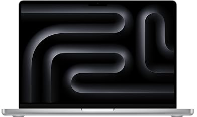 Apple 2023 MacBook Pro Laptop M3 Pro Chip mit 11‑Core CPU, 14‑Core GPU: 14,2 Liquid Retina XDR Display, 18 GB gemeinsamer Arbeitsspeicher, 512 GB SSD Speicher. Funktioniert mit iPhone, Silber