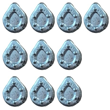 PRO FILSTAR Inline Flach Grundblei Angeln Set 10 x 50g - Gripper Blei Angeln - Angel Bleie Set - Grundangeln - Birnenblei - Blei Gewicht - Angelblei - Flat Fishing Weights - Bleigewichte – Karpfenblei