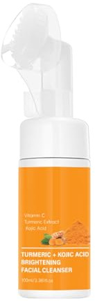 Detergente Illuminante | Schiuma Detergente Viso 100ml Con Spazzola,Detersivo Idratante Delicato Rimuove Trucco Per Tutti I Tipi Di Pelle