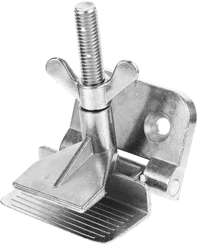 Lurrose Abrazadera de Bisagra Galvanizada de Metal para Serigrafía, Herramienta de Impresión DIY para Fijar Marcos en Superficies Planas, Accesorio Práctico para Bricolaje en Serigrafía