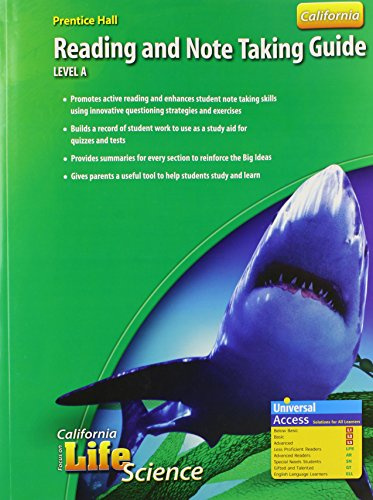 Focus on Life Science Reading and Note Taking Guide Level A California Edition