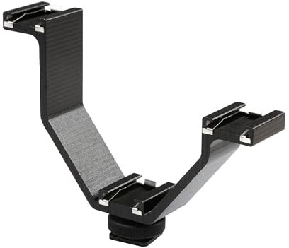 Movo 3BA-1 supporto resistente con triplo attacco a slitta (shoe), per accessori video, luci, monitor, microfoni e altro (piccolo)