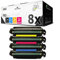 8X Kraft Office Supplies kompatibel Toner für HP Laserjet Pro 500 Color MFP M 570 dw DN ersetzt CE400A-03A 507A