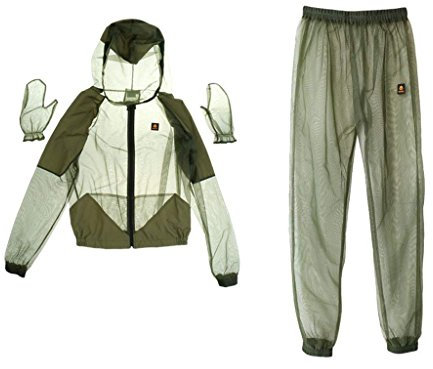 Backbayia Mückenschutz aus Mesh, Insektenschutz, Bienen, Jacke, Hose und Handschuhe für Sport, Fischerei, Camping, Bienenzucht
