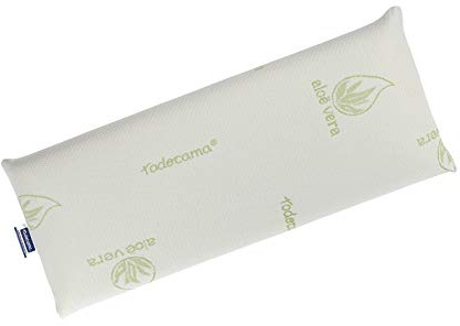 Todocama - Minneskudde, kompakt kärna, dubbelt lock med dragkedja. Aloe Vera Plus-tyg, värmejusterbar anpassningsförmåga till nacken. (90 cm)