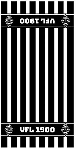 Borussia Mönchengladbach Duschtuch VFL 1900 70 x 140 cm