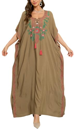L-Peach Kimono Boho pour Femme Longue Cardigan Kaftan Surdimensionné Roomy Loungewear Robe de Plage Cover Ups Robes