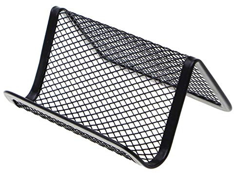 TOSSPER Porte-Cartes De Visite en Métal Mesh, Nom De La Carte Support pour Affichage Carte De Visite Bureau