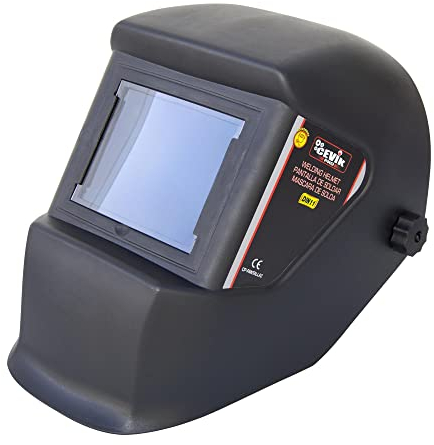 CEVIK PRO - CP-PANTALLA2 - Casque de Soudure Automatique Professionnel - Verre DIN11 - Oscurcissement Fixe - Masque de Soudure avec Fenêtre 50x115mm - Masque de Soudeur Résistant pour MMA/TIG/MIG