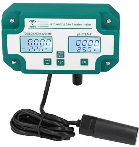 Hztyyier Online-Wasserqualitätstester Intelligentes PH-Messgerät Dc6V Sg Multiparameter-Duya-Messgerät für PH-Messgeräte (EU 230V)