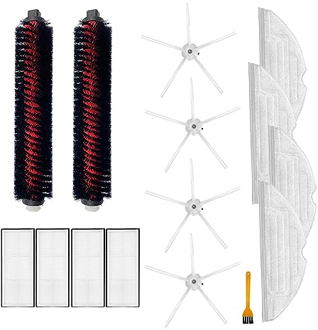 EtliN Pièces de Brosse de Rouleau de Nettoyage compatibles avec S7 Maxv Ultra S7 Pro Ultra aspirateur sans Fil Robot balayeuse Accessoires de pièce de Rechange (Color : Package2)