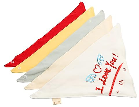 ibasenice 5stücke Baumwoll-weihnachts-lätzchen Für Junge Mädchen Wiederverwendbar Saugfähig Für Festliche Anlässe Und Alltag Für Neugeborene Und Kleinkinder