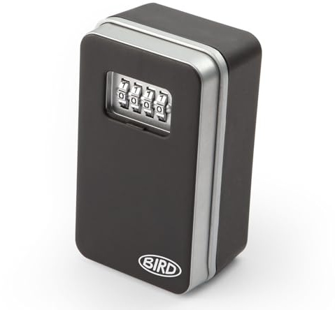 BIRD key safe- wall mounted key safe with combination lock-Key box for outside, offices & airbnb.