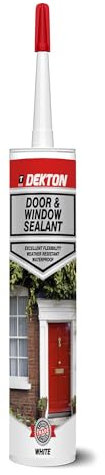 Dekton Door & Window Sealant | Flexible, Waterproof, and Weather-Resistant Sealant for Door Frames, Masonry & Joints in Stone, Wood & Concrete | Easy Application, Paintable & Long-Lasting Protection