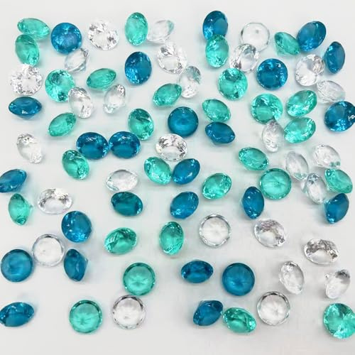 G&S homedeko 150 piccoli cristalli acrilici misti da spargere da tavolo, diamanti sintetici per riempire vasi, decorazione da tavolo, decorazione per matrimoni, addio al nubilato, colore: foglia di tè