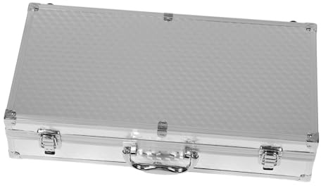 ASAKKURA Mikrofonkoffer Aus Aluminiumlegierung Mit Stoßfestem Schaumstoff Tragbare Aufbewahrungsbox Für Mikrofone Und Zubehör Für Reisen Und Veranstaltungen