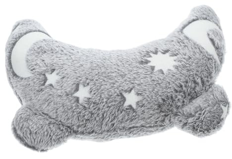 DIYEAH Coussin pour Chat De u Apaisant Ultra-Doux, Taille M, Oreiller Cervical Demi-Lune Lumineux pour Animaux D’intérieur, pour Chiens Et Chats De Taille Moyenne