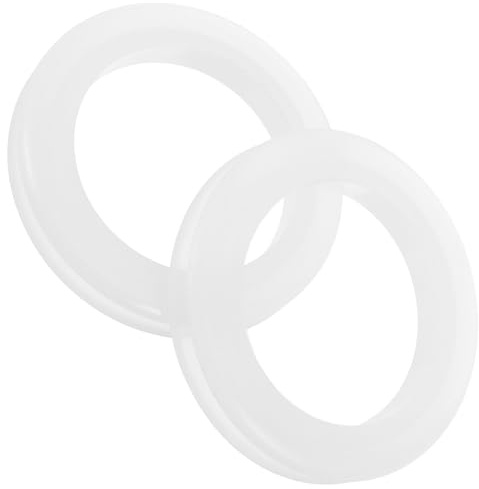 OSALADI Lot de 2 Anneaux de Fixation en Silicone Transparent pour Trou de Parasol de Table Bouchon Étanche Anti-Vibrations et Antipoussière Adapté aux Parasols d'Extérieur Terrasse