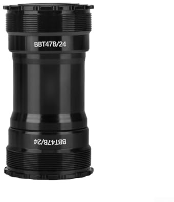 Minhe Boîtier de pédalier T47 en céramique 24 mm pour vélo de route et VTT, coque BB 68/86 mm (T47-86-acier)