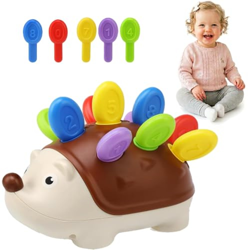 AnchFnny Montessori Toys for 1 Year Old,Hedgehog Sorting Toy | Sensory Game,Fine Motor Skills,Toddler Travel Toys,Early Development & Activity Toys for 1 2 3 Years Old Boys Girls