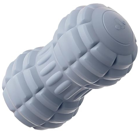 Balle de massage électrique en forme d'arachide, rouleau vibrant pour muscles, design double lacrosse pour physiothérapie, 4 modes de vibration, portable et rechargeable