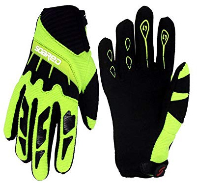 Gtopart 50 g - Guantes MTB de ciclismo para niño, para monopatín, escalada, fitness (luz, aire) (verde, XXS)