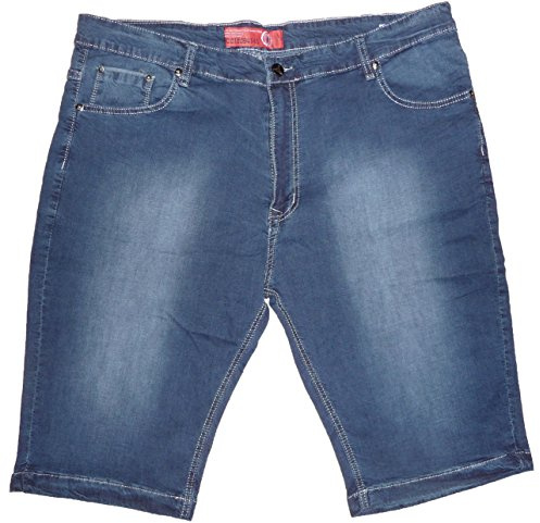 Fantasy Jeans Bermuda Leggero Calibrato Taglia Grande Corto Ginocchio Cotone Uomo (58 IT Uomo)
