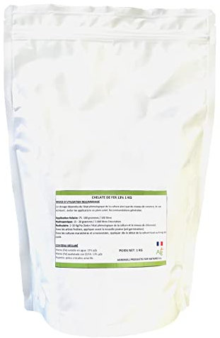 CHELATE DE FER 13% 1 KG - Anti-CHLOROSE- Produit professionel soluble | AGROBULL |