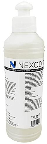 NEXODIS Ultraschallgel - Hypoallergen Wasserbasis für Ultraschall - Hohe Dichte und Viskosität - Sonographie Gel 250 ml - Fetal Doppler - Übertragungsgel Ultraschallgel Kontaktgel