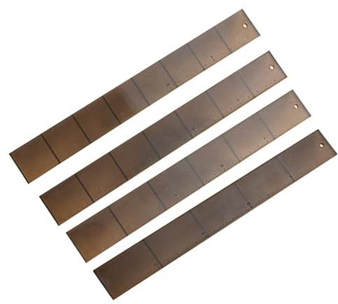 CHIUEAST 4Pcs Cake Cutting Roll Scale Ruler Uniform Division Molds Auxiliaries Tool Kitchen Pastries Bakings Ruler Easy to Clean Cake Cutting Roll Scale Ruler
