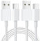 Bohconn USB C Kabel 3M 2Stück,USB Typ C Ladekabel Schnellladung für Samsung Galaxy S24 S23 S22 S21 S20 S10 S9 Note 10 9 8, iPhone 15 Pro, Google Pixel, Hawei, Xiaomi, OnePlus.Weiß