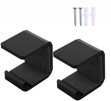 Hockeyklubba väggfäste – 4,3 x 4 x 3,3 cm horisontell växelhängare | 2 delar hockeyklubba displayhållare med anti-repplatta | horisontell displayställ för ockeyklubbor, rum garage sportutrustning