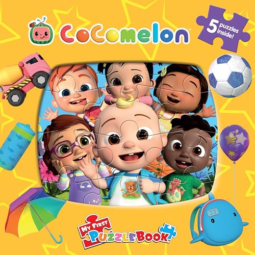 Cocomelon My First Puzzle Book - Jigsaw Puzzles for kids, 10-page board book, 5 puzzles to enjoy